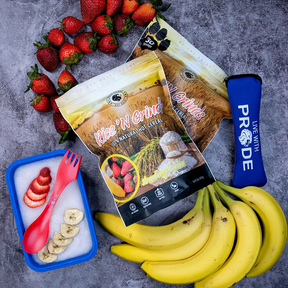 12 Servings | Rice 'N Grinds - Natural Hot Rice Cereal