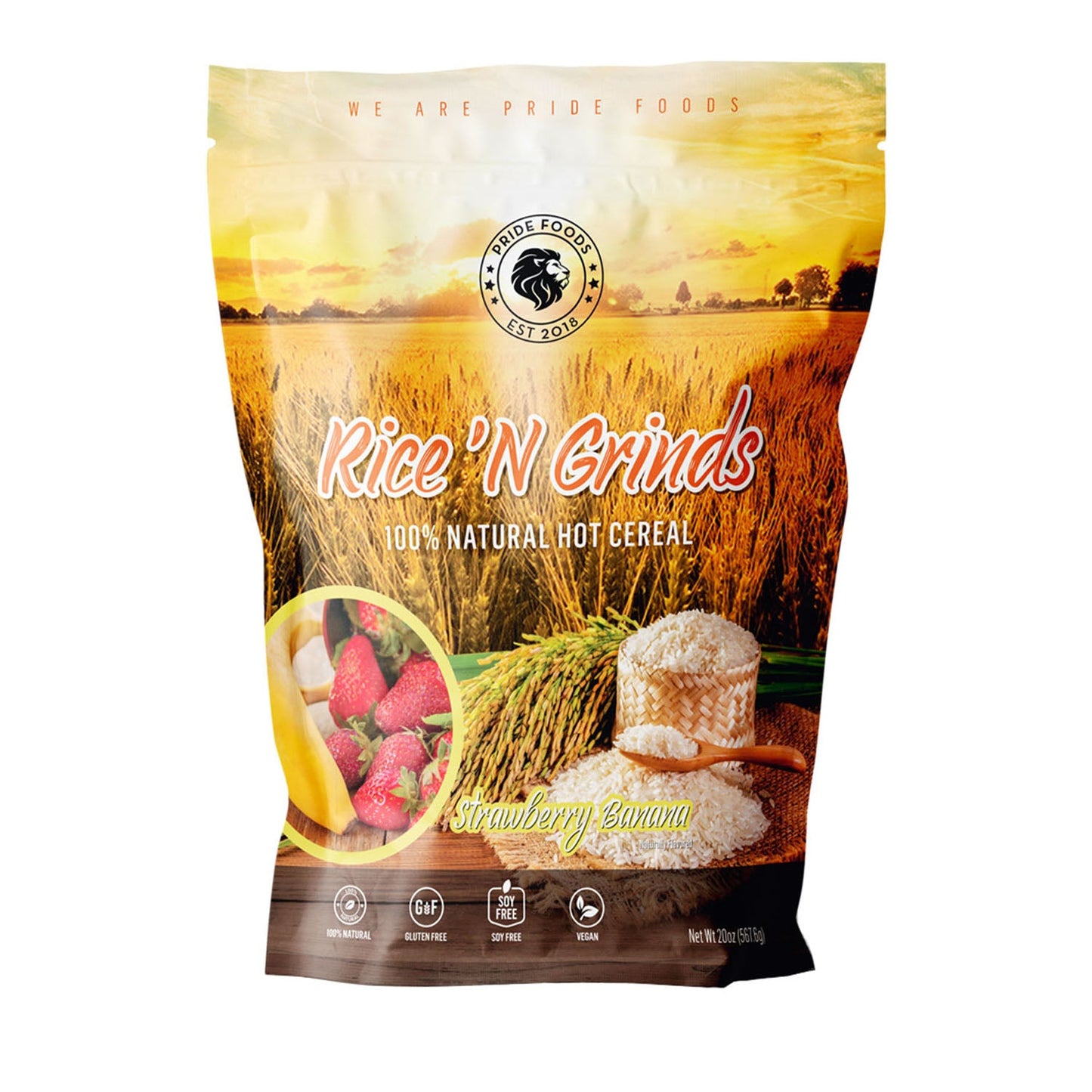 
                  
                    12 Servings | Rice 'N Grinds - Natural Hot Rice Cereal
                  
                